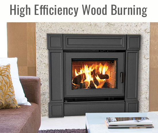 high efficiency wood burning fireplace
