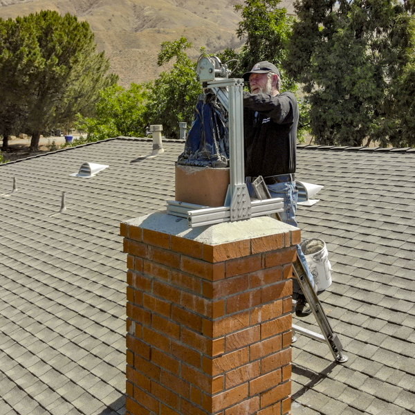 Heatshield chimney liner installation in Glendora CA