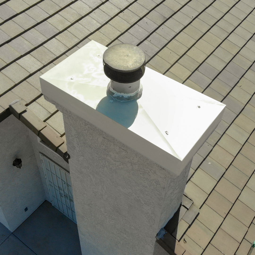 Chimney Chase Cover Installs in Covina Ca